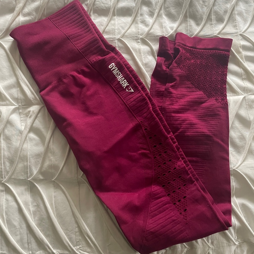 Gymshark energy seamless burgundy Leggings